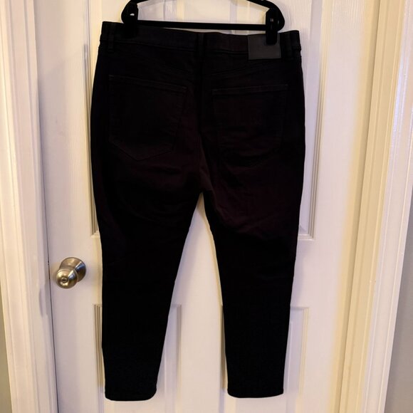 Express Black Skinny Jeans Denim Size 12s / 12 Short Mid Rise - Picture 4 of 8